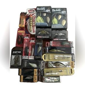 FISHING ENTHUSIASTS…fishing hooks and lures. All new and still in packaging